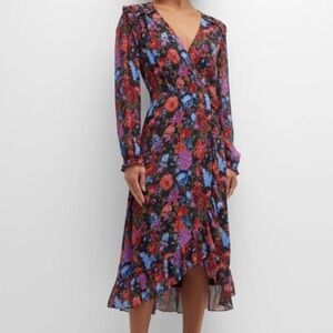 Paige Floral V-Neck Wrap Dress